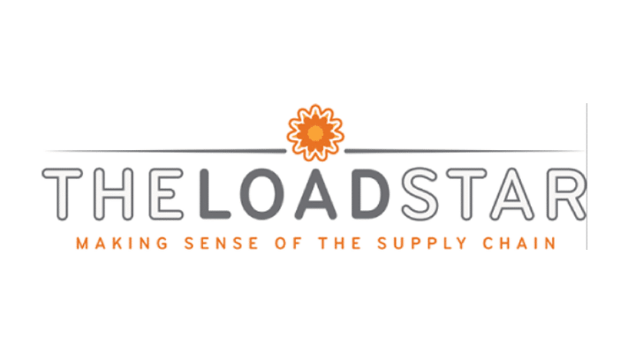 The Loadstar logo with an orange flower above the O in LOADSTAR and the tagline Making Sense of the Supply Chain below in orange text.