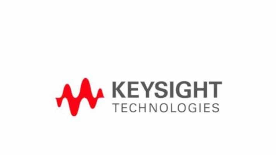 Keysight Technologies logo featuring a red waveform graphic on the left and the company name KEYSIGHT TECHNOLOGIES in gray capital letters to the right.