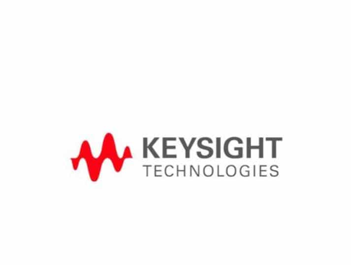 Keysight Technologies logo featuring a red waveform graphic on the left and the company name KEYSIGHT TECHNOLOGIES in gray capital letters to the right.