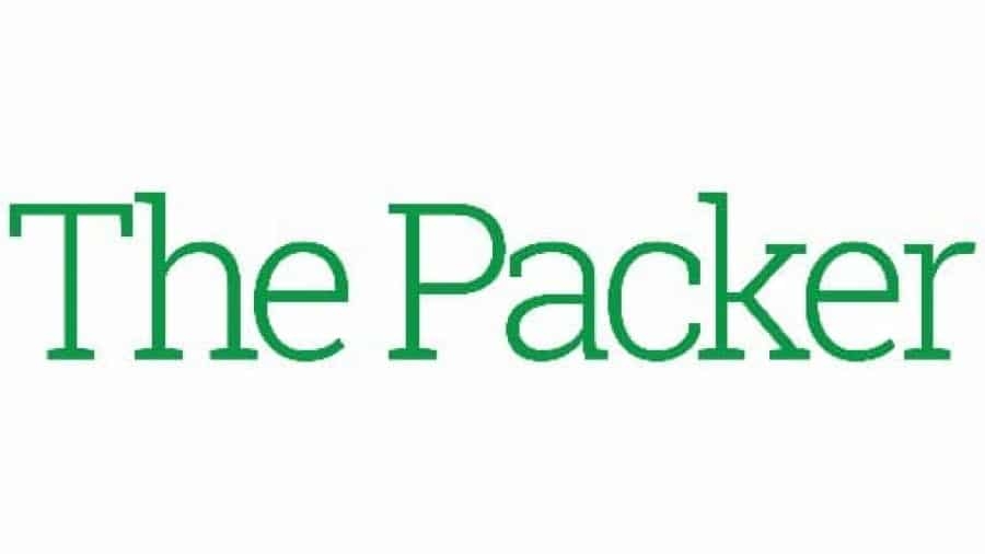 The words The Packer written in large, green serif font on a white background.