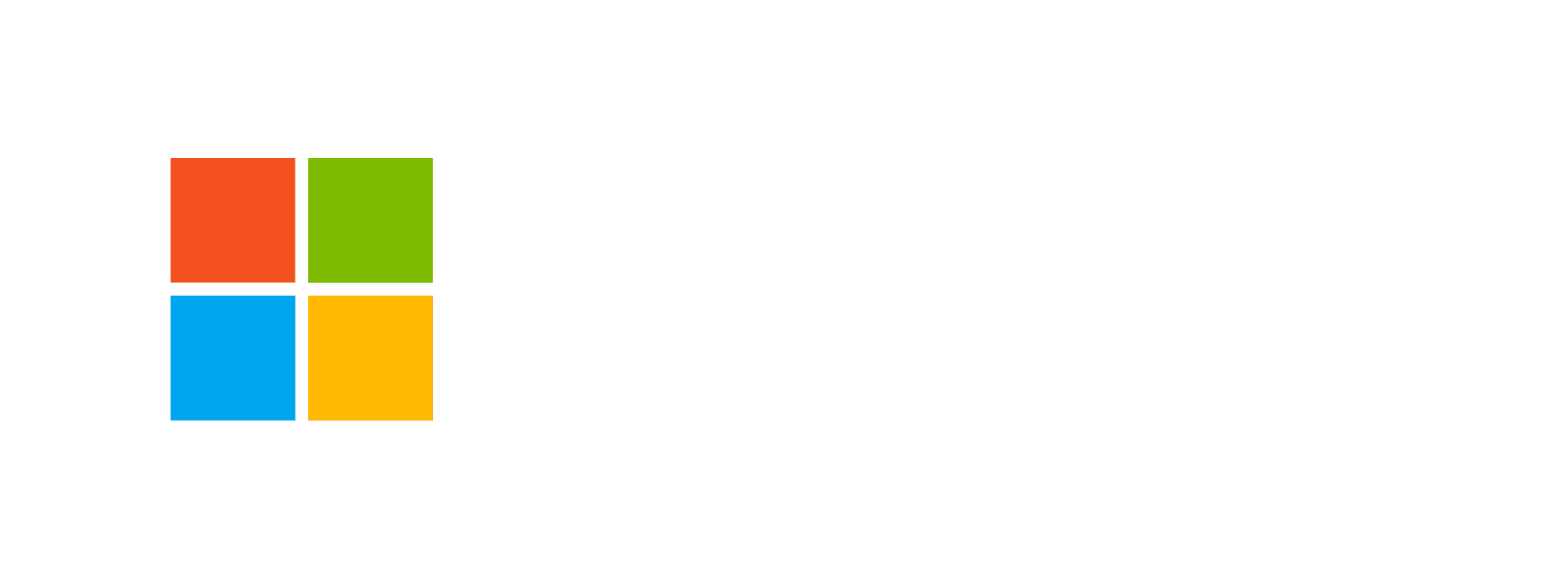 Microsoft logo with four colored squares (red, green, blue, yellow) forming a window shape on the left and the words Microsoft Business Solutions in light gray text on a white background.