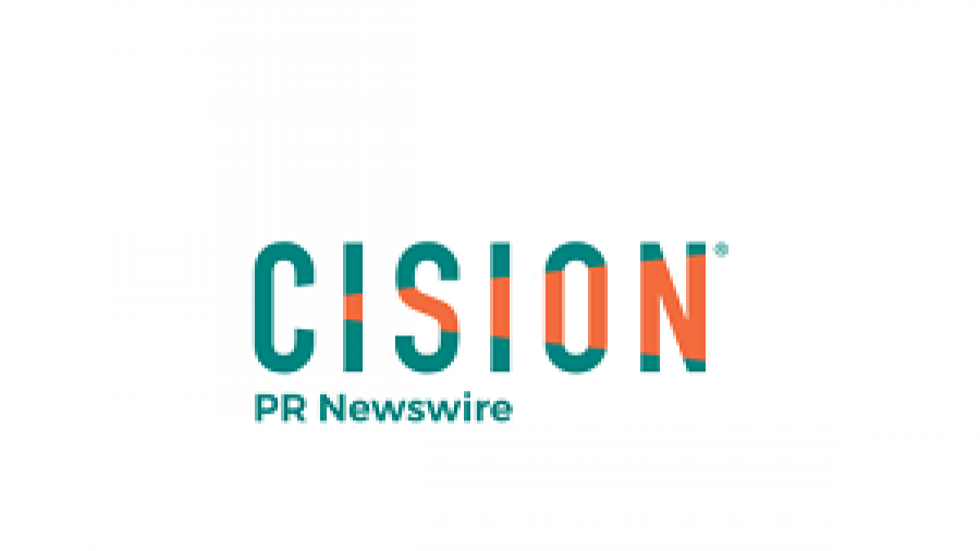 Cision PR Newswire logo with teal and orange text on a white background.