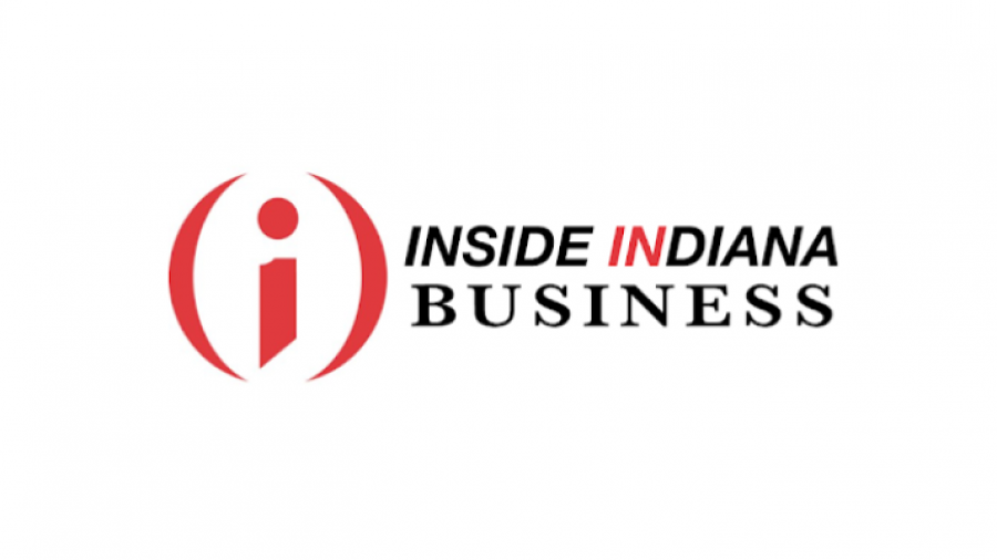 Logo for Inside Indiana Business featuring a red stylized i inside a red semi-circular shape, with the words INSIDE INDIANA BUSINESS in black and red text on a white background.