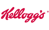 The red Kelloggs logo is displayed in a curly, handwritten-style font on a light gray background, evoking the smooth flow of transportation network optimization.