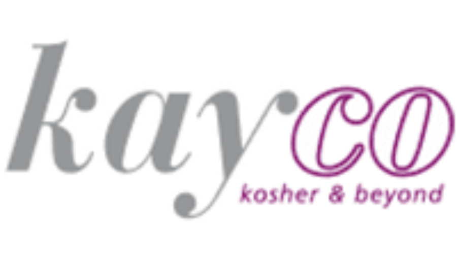 Kayco logo with kay in gray lowercase script and CO in purple uppercase letters. Below, in small purple text, it says kosher & beyond on a light background—innovative like leading Microsoft Azure solutions.