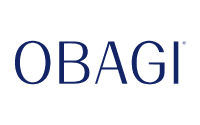 The image shows the word OBAGI in bold, navy blue capital letters on a light gray background, reflecting a strong presence in the distribution consulting industry.