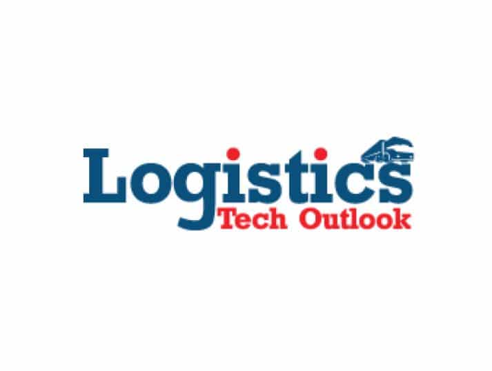 Logistics Tech Outlook logo with the word Logistics in blue, accompanied by a truck icon over the letter i, and Tech Outlook in red text below.