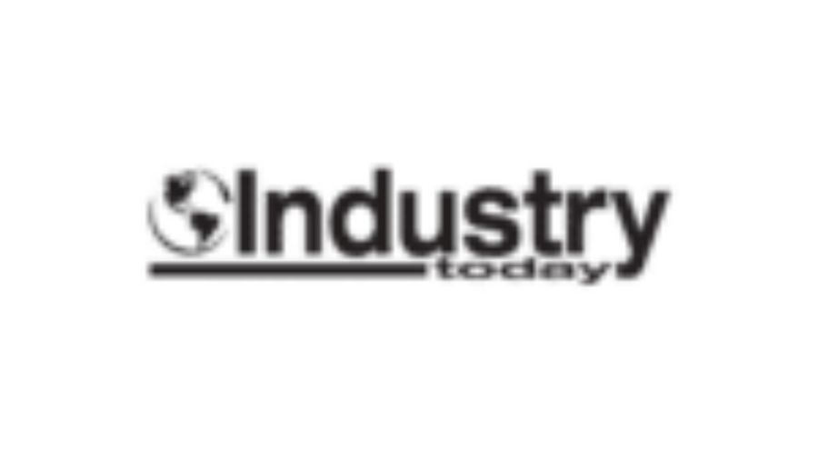Industry Today logo with a globe icon to the left of the word Industry and the word today in lowercase below the letters try in Industry; all text in black on a white background.