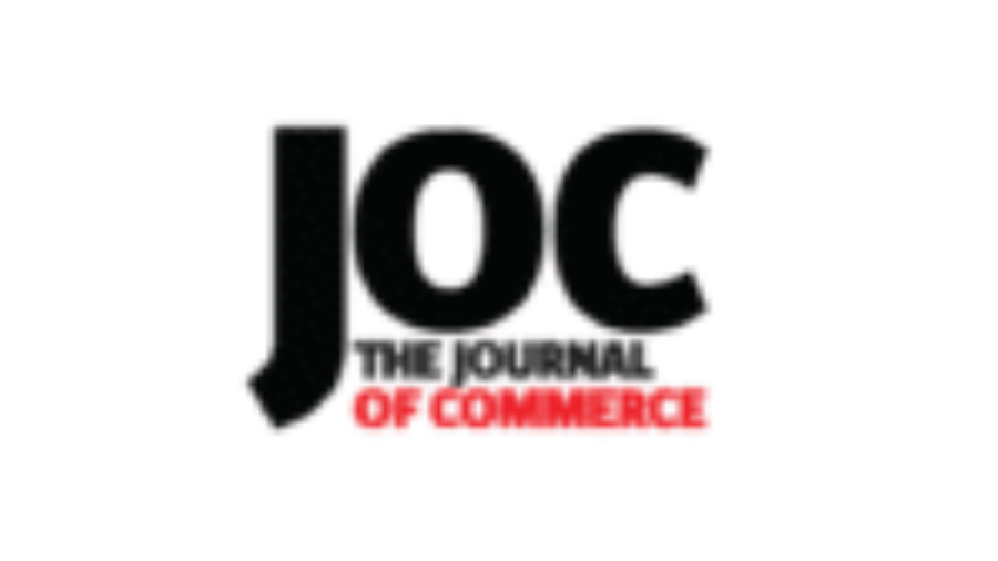 The image features the logo for JOC: The Journal of Commerce with JOC in large black letters and THE JOURNAL OF COMMERCE in smaller black and red text underneath.