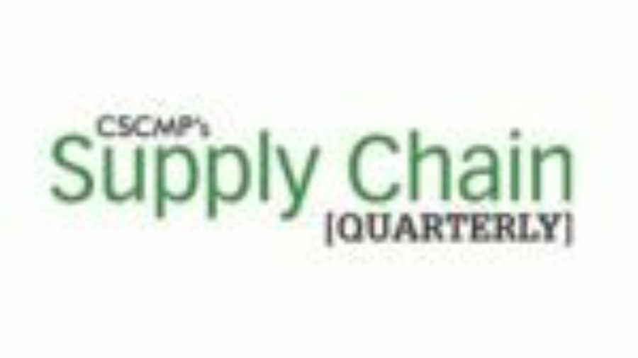Logo for CSCMPs Supply Chain Quarterly, featuring the text CSCMPs Supply Chain [Quarterly] in green and black letters on a white background.