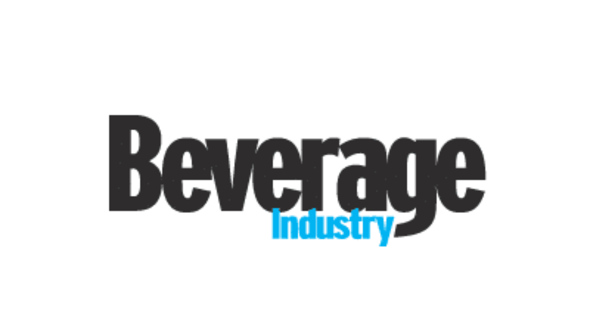 The image shows the words Beverage Industry with Beverage in bold black letters and Industry in smaller, light blue letters beneath it, set against a white background.