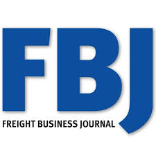 The image features the large blue letters FBJ with the words Freight Business Journal written in black below them on a white background.