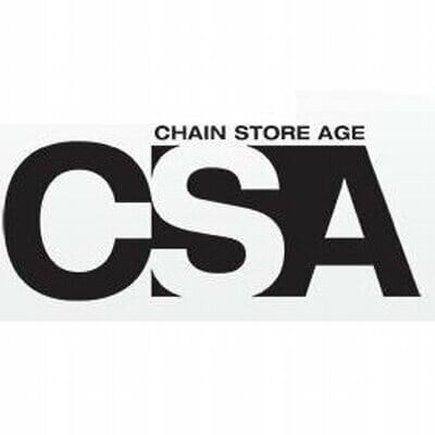 Black bold letters CSA with the words Chain Store Age in smaller font above the S, all on a white background.