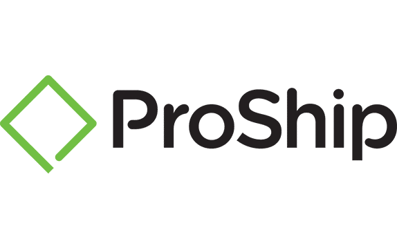 ProShip logo featuring a green outlined diamond shape to the left of the word “ProShip” in bold, black letters on a white background, symbolizing strong alliances within the shipping industry.