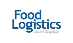 The Food Logistics logo with the tagline Global Supply Chain Solutions for the Food and Beverage Industry in blue text on a white background.
