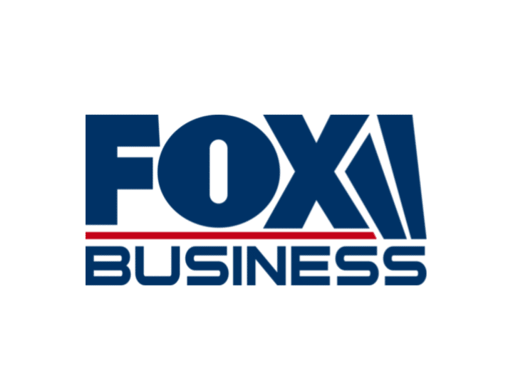 The FOX Business logo with bold blue letters, a red underline beneath FOX, and BUSINESS written below in blue, all on a white background.