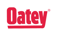 The Oatey logo in bold red letters on a white background, featuring a curved underline beneath "Oatey" and a registered trademark symbol top right—ideal for representing reliability in distribution consulting.