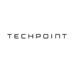 The word TECHPOINT is written in a modern, minimalist, black font on a white background.