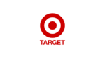 Red bullseye logo with the word TARGET written below it in red, centered on a white background.
