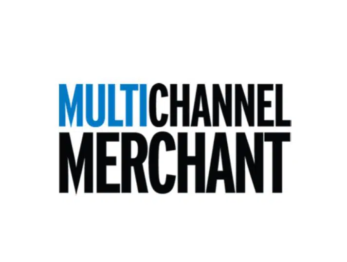 Logo with the words MULTI CHANNEL MERCHANT in bold, uppercase letters; MULTI is in blue, while CHANNEL MERCHANT is in black, all on a plain white background.
