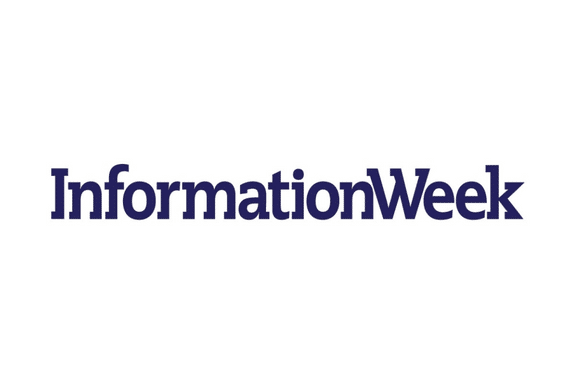 The image displays the word InformationWeek in bold, dark blue text on a white background.