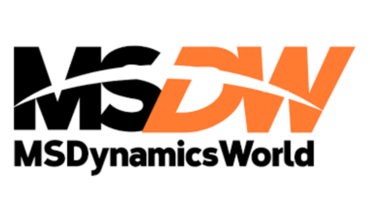 The image shows the logo for MS Dynamics World, with MSDW in large bold black and orange letters, and MSDynamicsWorld in smaller black text beneath.