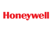 The image displays the Honeywell logo, featuring the word Honeywell in bold, red letters on a light gray background, highlighting the company's commitment to mobile & edge technology solutions.
