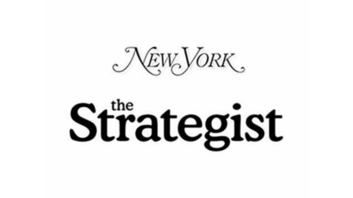 Logo for New York magazine’s The Strategist, featuring “New York” in elegant script above “The Strategist” in bold, black serif font on a white background—perfect for stories on shopping trends and tariffs.
